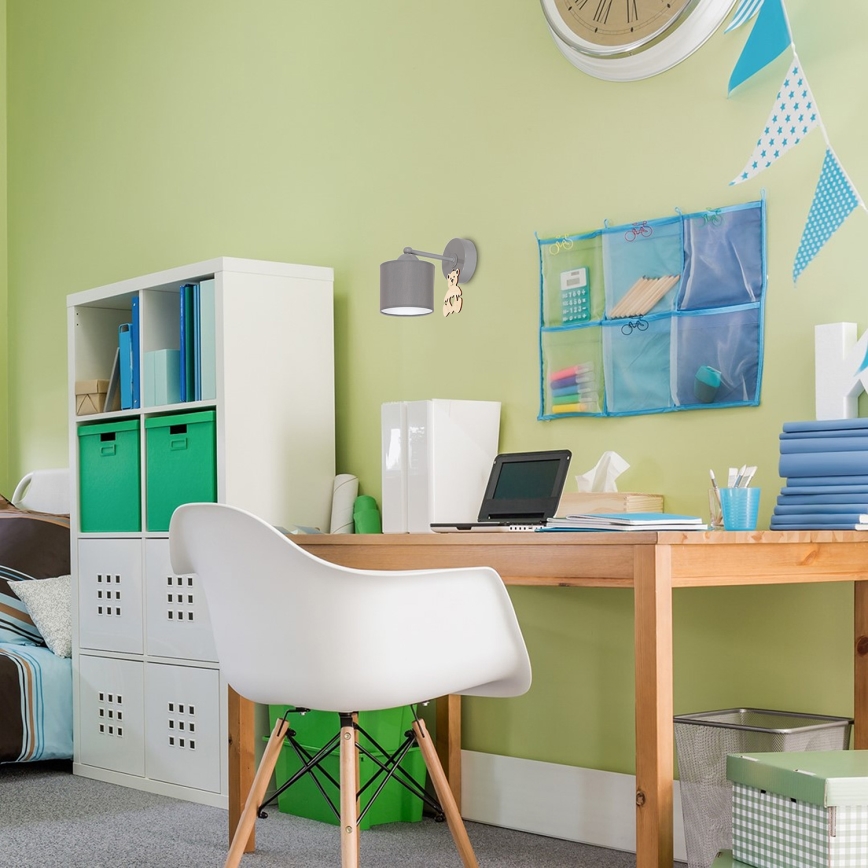 Wandlamp voor kinderen BEAR 1xE27/60W/230V