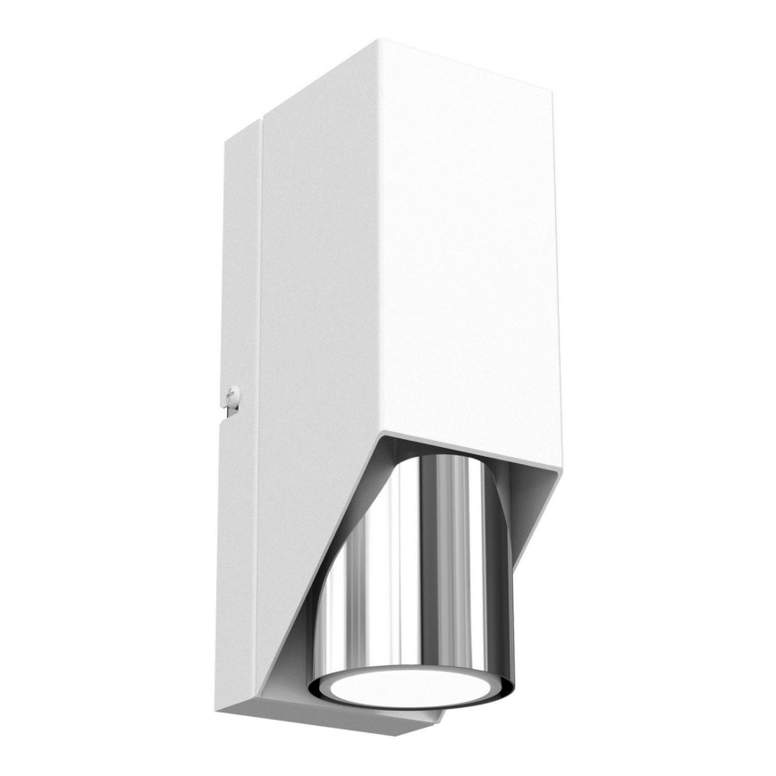 Wandlamp WALL 1xGU10/8W/230V wit/glanzend chroom 