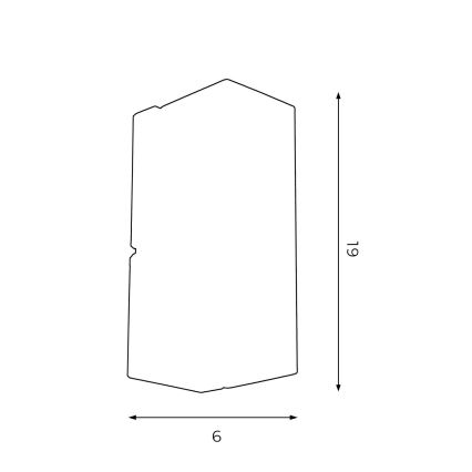 Wandlamp WALL 1xGU10/8W/230V zwart