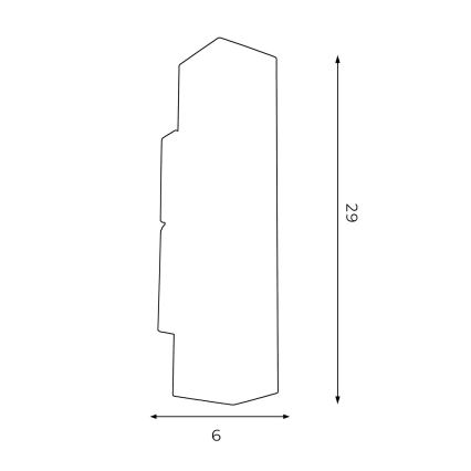 Wandlamp WALL 2xGU10/8W/230V wit