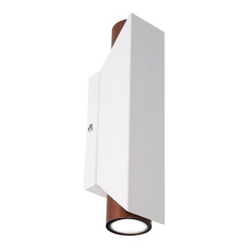 Wandlamp WALL 2xGU10/8W/230V wit/koper