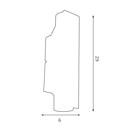 Wandlamp WALL 2xGU10/8W/230V wit/messing