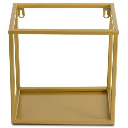 Wandplank 24x24 cm goudkleurig