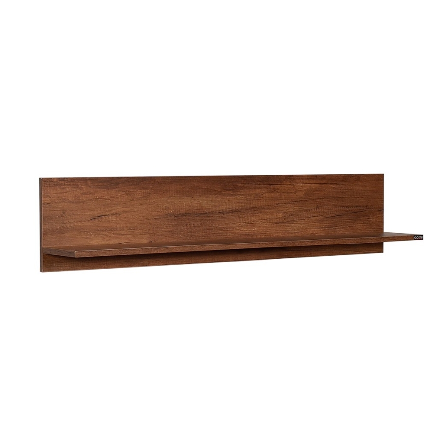 Wandplank 25x120 cm bruin