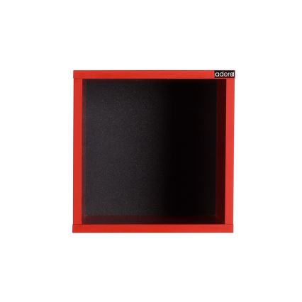 Wandplank 33x33 cm rood