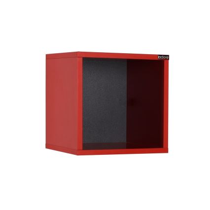 Wandplank 33x33 cm rood