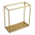 Wandplank 35x35 cm goudkleurig
