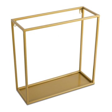 Wandplank 40x40 cm goud