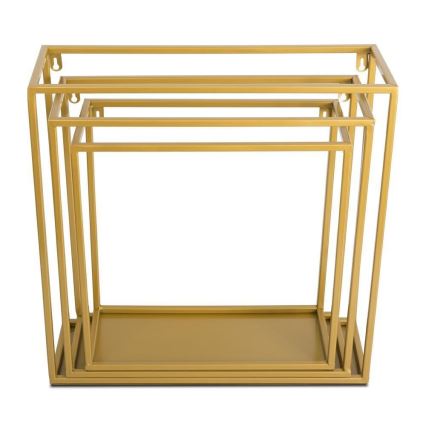 Wandplank 40x40 cm goud