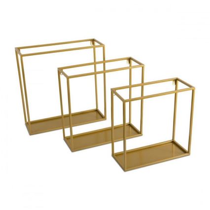 Wandplank 40x40 cm goud