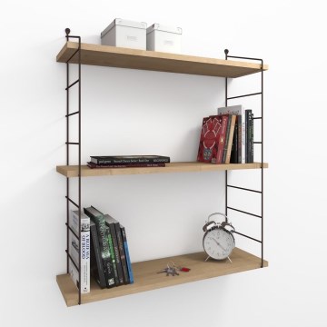 Wandplank ARMONI 85x72 cm beige/bruin