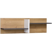 Wandplank BORIA 30x100 cm bruin/antraciet/wit