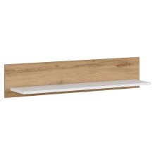 Wandplank DAMINO 21x100 cm bruin/wit