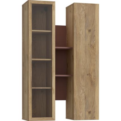 Wandplank KIRO, eiken/bruin