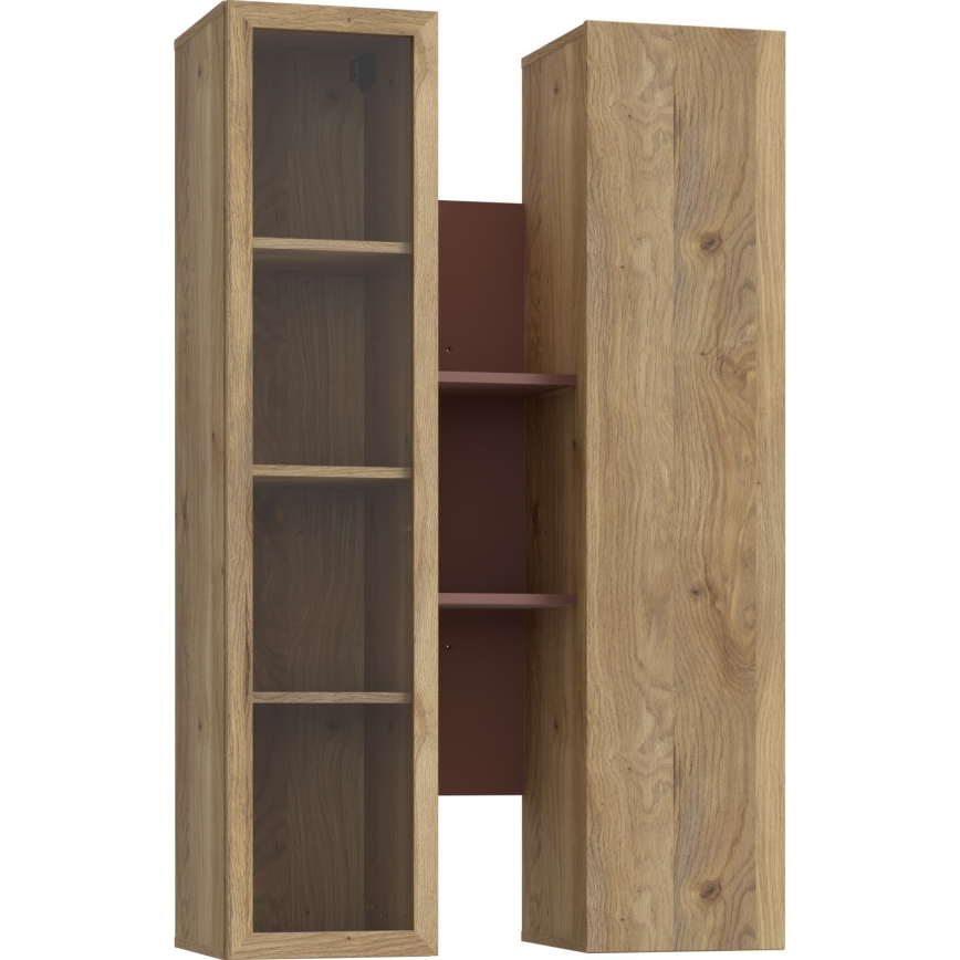Wandplank KIRO, eiken/bruin