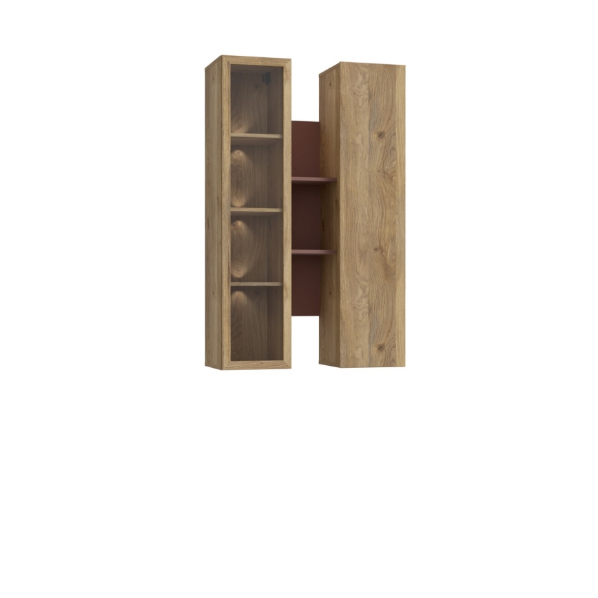 Wandplank KIRO, eiken/bruin