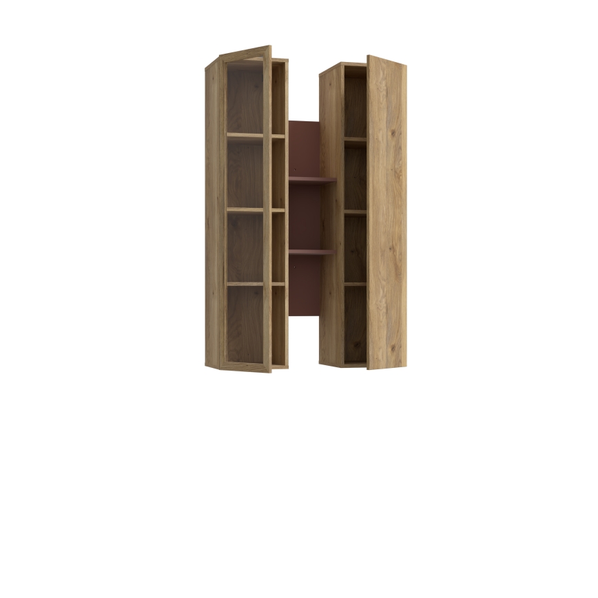 Wandplank KIRO, eiken/bruin