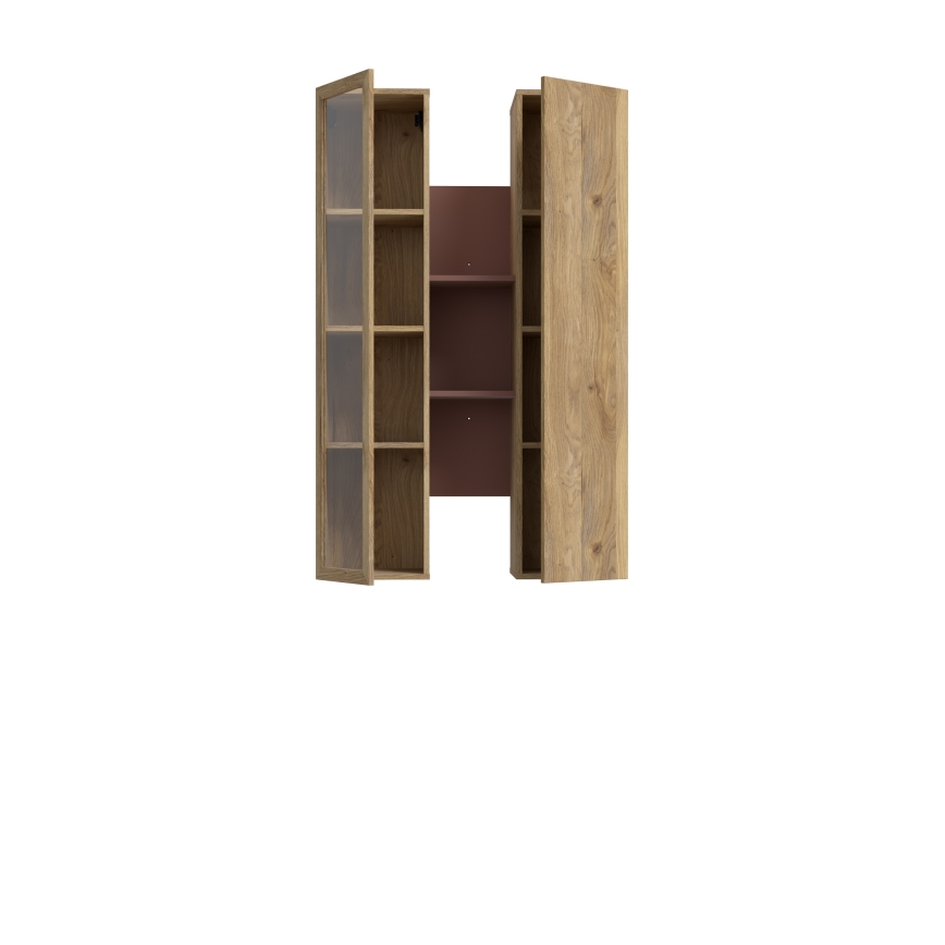 Wandplank KIRO, eiken/bruin
