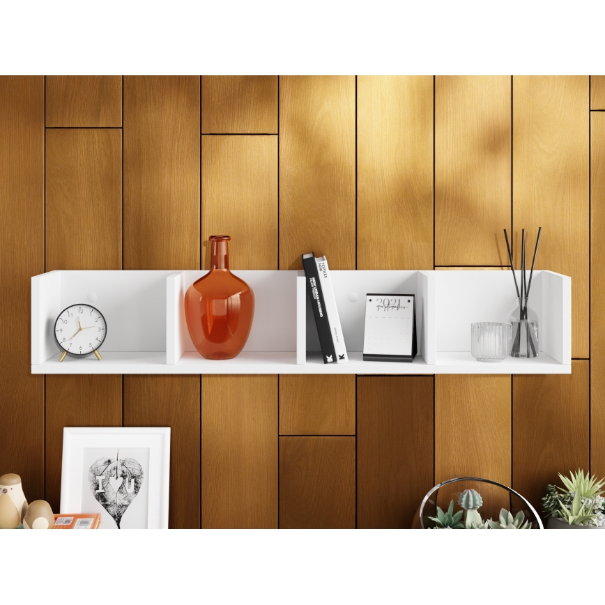 Wandplank LOTIKO 17x95 cm wit