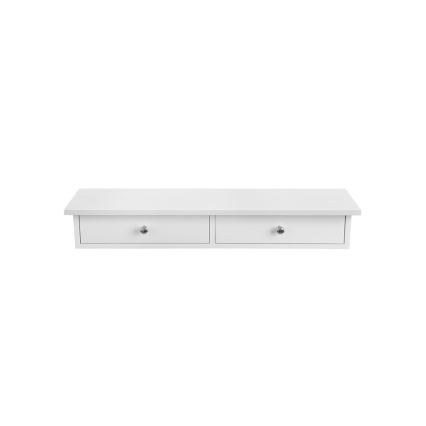 Wandplank met vakken SHELFY, wit