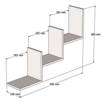 Wandplank MIST 60x90 cm beige