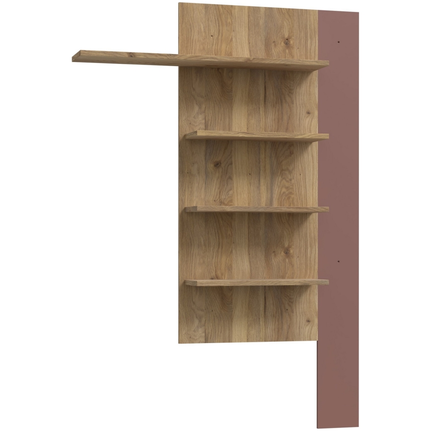 Wandplank MORO, eiken/bruin