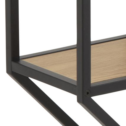 Wandplank SARON 77x77 cm eiken/zwart