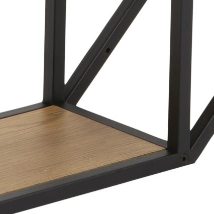 Wandplank SARON 77x77 cm eiken/zwart