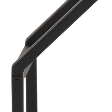 Wandplank SARON 77x77 cm eiken/zwart