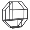 Wandplank SARON 77x77 cm zwart