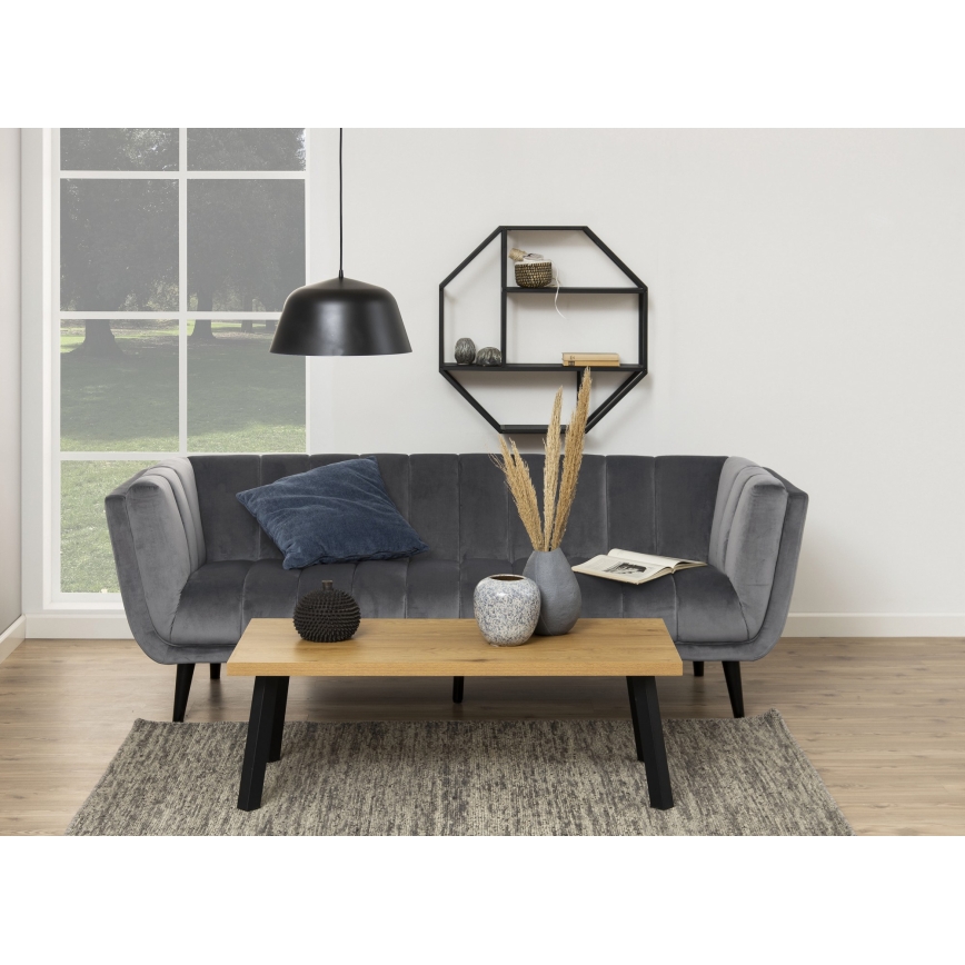 Wandplank SARON 77x77 cm zwart