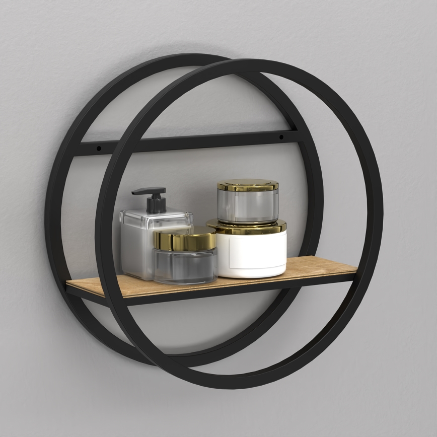 Wandplank SHELF diameter 39,5 cm eiken