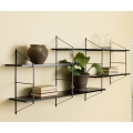Wandplank TOCO 191x79 cm zwart