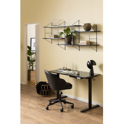 Wandplank TOCO 191x79 cm zwart