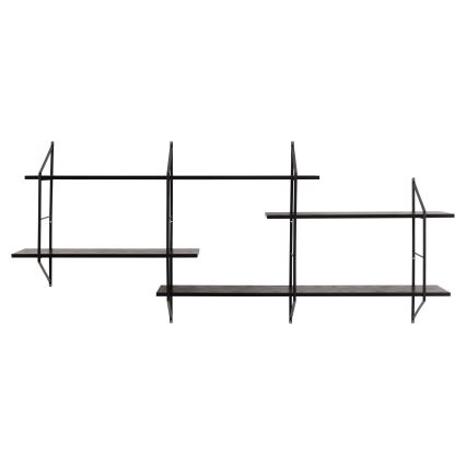 Wandplank TOCO 191x79 cm zwart