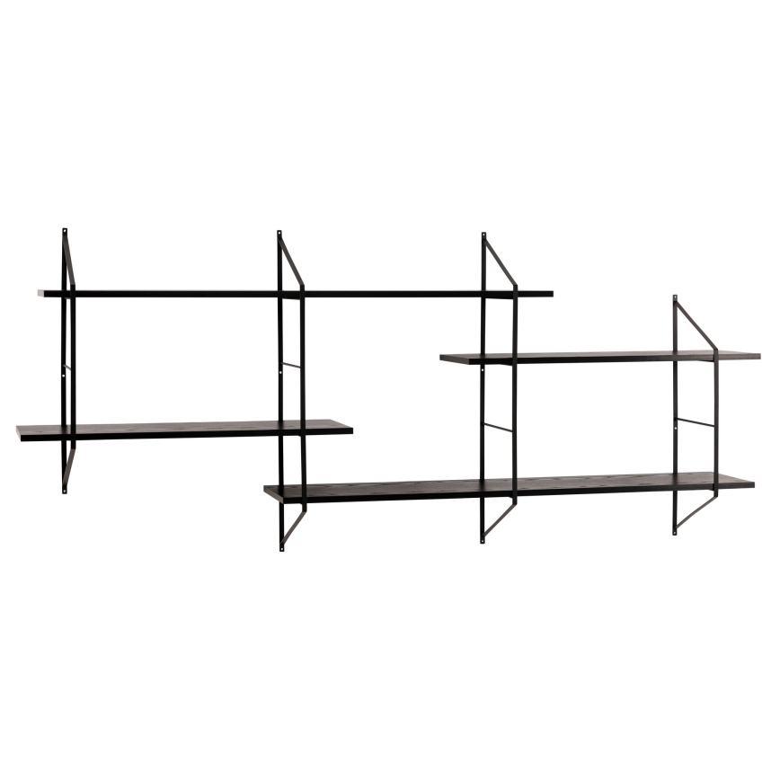 Wandplank TOCO 191x79 cm zwart