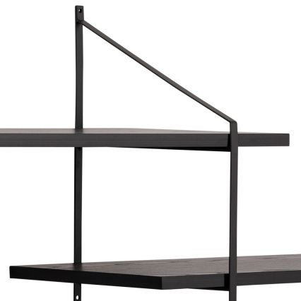 Wandplank TOCO 191x79 cm zwart
