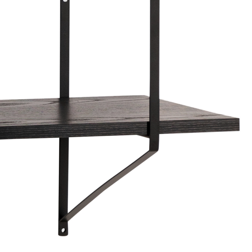 Wandplank TOCO 191x79 cm zwart