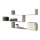 Wandplank TRIO 119 x 55 x 18 cm wit