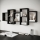 Wandplank TRIO 161x65 cm zwart