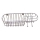 Wandplank voor in de douche 11x34,6 cm glanzend chroom