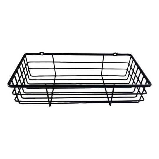 Wandplank voor in de douche 12x25 cm zwart