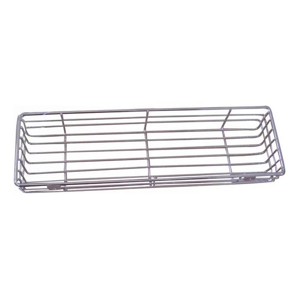 Wandplank voor in de douche 12x40 cm glanzend chroom