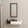 Wandplank + wall spiegel VIEN wit/antraciet