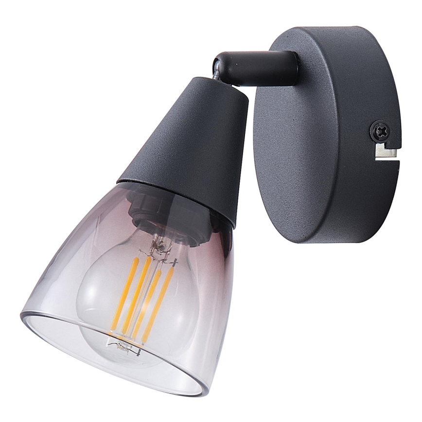 Wandspot 1xE14/7W/230V gerookt