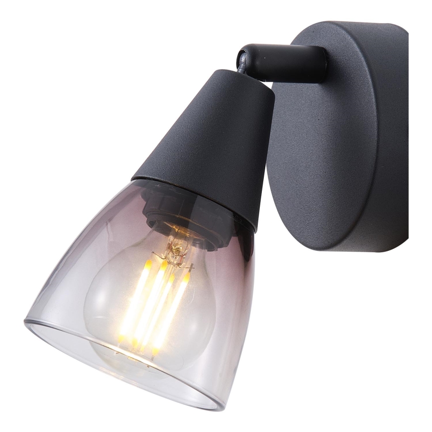 Wandspot 1xE14/7W/230V gerookt