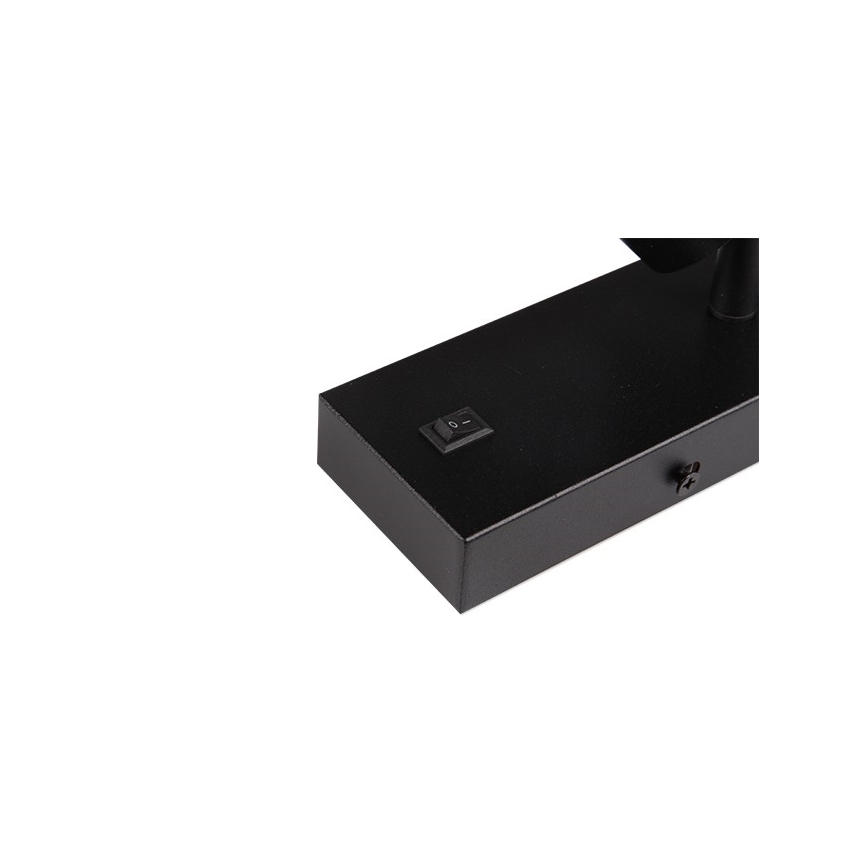 Wandspot 1xGU10/35W/230V zwart