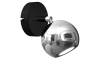 Wandspot COMET 1xGU10/8W/230V zwart/glanzend chroom 