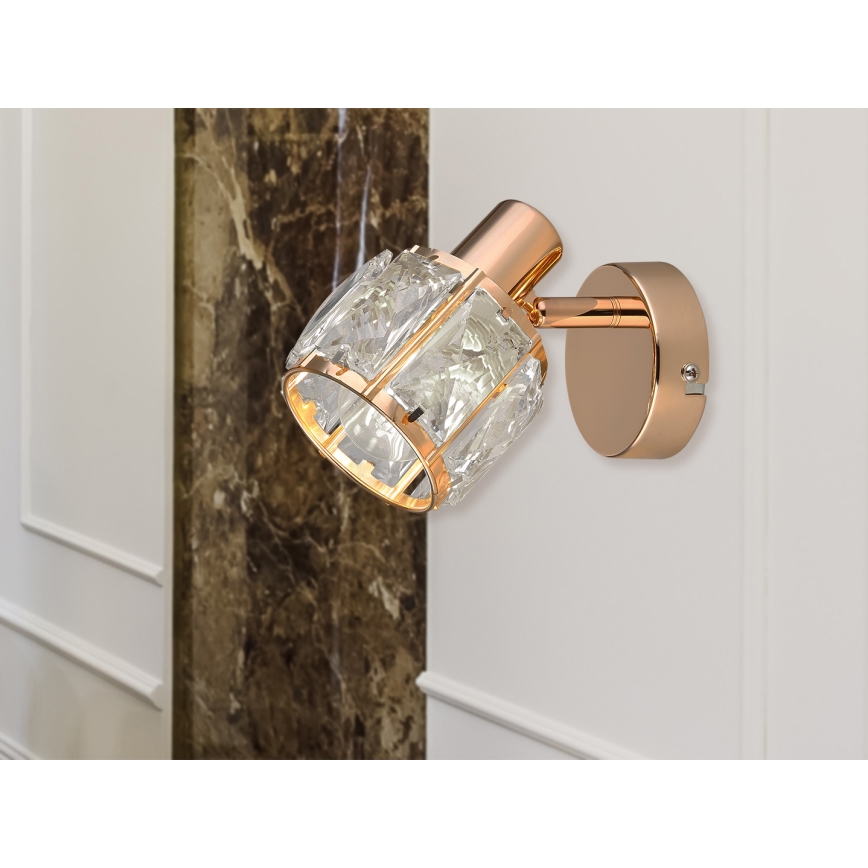 Wandspot DUBAI 1xE14/40W/230V Roségoud