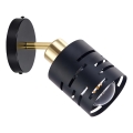 Wandspot ELEN 1xE27/35W/230V zwart/goud